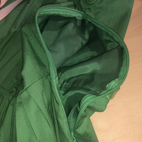 NEW! Zara Green Midi Dress Size M made in Morocco - Picture 9 of 11